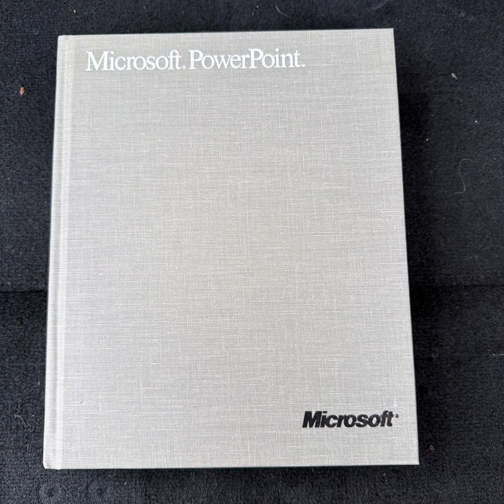 Microsoft PowerPoint 2.0 User's Manual Apple Macintosh 1988 Vintage Hardcover